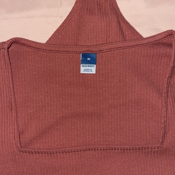 Old Navy Squre Neck Ribbed Knit Bodysuit - Picture 3 of 5